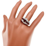 ★★Final Markdown Item Size 15.5 Ruby 0.75/1.15ct Diamond 1.11ct Ring Pt900 Platinum 9.6g Ladies
【Used】【Makoto Shichiten】【NN】

【IMaTx】