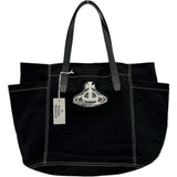 【Vivienne Westwood/薇薇安·威斯特伍德】1320952006 帆布托特包M（亚洲限定） 托特包 帆布/皮革 黑色/银色五金 女士【中古】【真子质店】【BL】




【IIx】