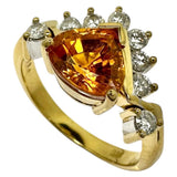 Size 14 Orange Sapphire (untreated) 2.890ct Diamond Ring K18YG Yellow Gold 18K/K18WG White Gold 18K 6.1g Ladies
【Used】【Makoto Shiten】【NN】




【ITxx】