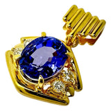Tanzanite 2.50ct Diamond Total 0.16ct Pendant Top K18 Gold 18k (Metal Tested) 4.2g Ladies
[Used] [Makoto Shichiten] [NN]

[MiYS]