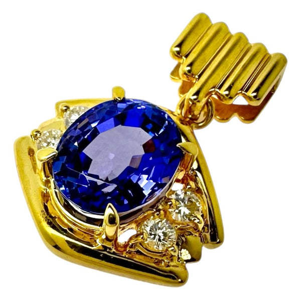 タンザナイト 2.50ct ダイヤモンド 計0.16ct ペンダントトップ K18