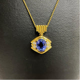 Tanzanite 2.50ct Diamond Total 0.16ct Pendant Top K18 Gold 18k (Metal Tested) 4.2g Ladies
[Used] [Makoto Shichiten] [NN]

[MiYS]