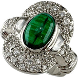 12.5号 カボションエメラルド 1.90ct ダイヤモンド 0.34ct リング・指輪 Pt900プラチナ 11.6g レディース
【中古】【真子質店】【NN】




【IDMax】