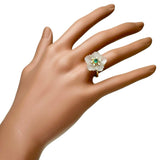 8.5号 フラワーモチーフ 合成エメラルド ダイヤモンド クォーツ リング・指輪 K18ゴールド 18金 5.1g レディース
【中古】【真子質店】【NN】




【YIY】