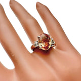 Imperial Topaz 4.57ct Diamond Total 0.19ct Ring Pt900 Platinum 7.2g Ladies Size 11.5

【Used】【Makoto Shiten】【NN】

【IMaMaI】