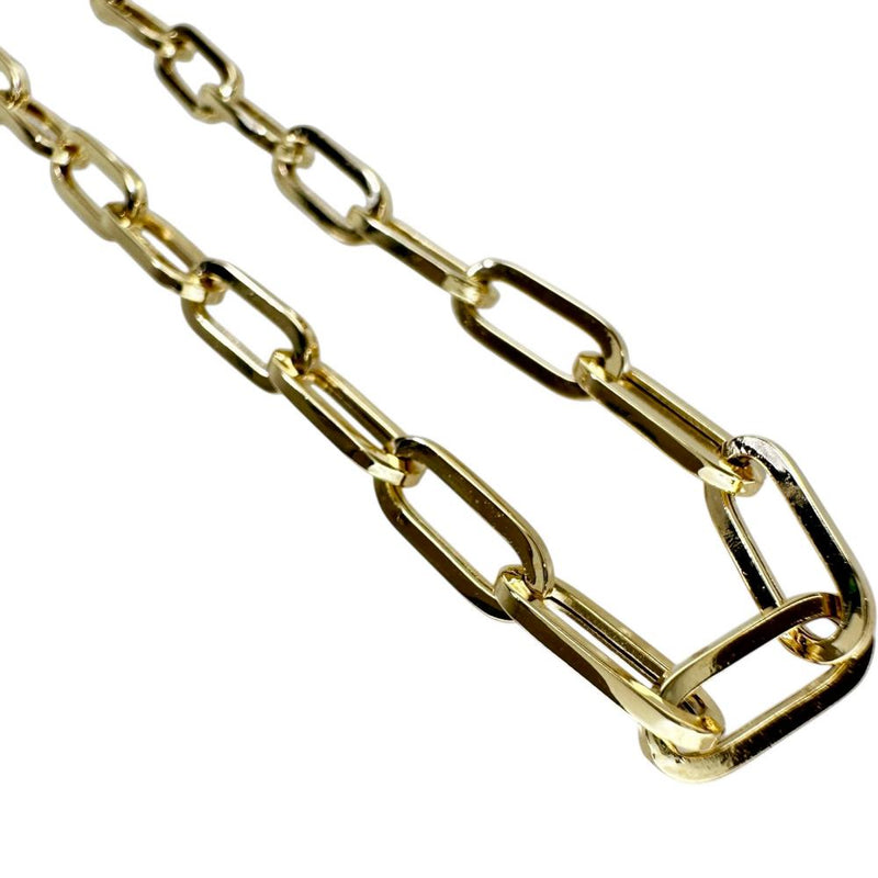 ペーパークリップチェーン ネックレス K18ゴールド 18金 10.2g 59cm 