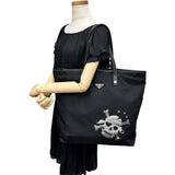 【PRADA/普拉达】 骷髅头 三角标 手提包 托特包 尼龙 黑色/银色五金 女士【中古】【真子质店】【BL】




【MaSx】