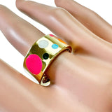 18号 リング・指輪 マルチドット エナメル イタリアンジュエリー K18ゴールド 18金 3.7g レディース
【中古】【真子質店】【NN】




【YYx】