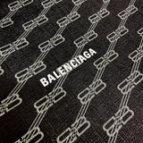 BALENCIAGA 702627 Clutch Bag PVC Coated Canvas BB Monogram Pattern / Black Men's [Used] [Makoto Shichiten] [BL]

[Txx]