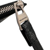 BALENCIAGA 702627 Clutch Bag PVC Coated Canvas BB Monogram Pattern / Black Men's [Used] [Makoto Shichiten] [BL]

[Txx]