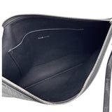 BALENCIAGA 702627 Clutch Bag PVC Coated Canvas BB Monogram Pattern / Black Men's [Used] [Makoto Shichiten] [BL]

[Txx]