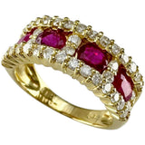 Ruby 1.31ct Diamond 0.80ct Ring K18 Gold 18K 5.1g Ladies 13.5
[Used] [Makoto Shichiten] [NN]

[IISS]