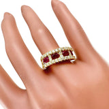 Ruby 1.31ct Diamond 0.80ct Ring K18 Gold 18K 5.1g Ladies 13.5
[Used] [Makoto Shichiten] [NN]

[IISS]