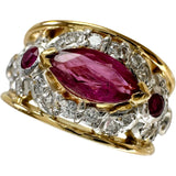 11号 ルビー 0.92/0.45ct ダイヤモンド 0.26ct リング・指輪 K18ゴールド 18金/Pt900プラチナ 11.5g レディース
【中古】【真子質店】【NN】




【TxMaMo】