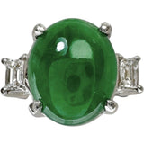 10.5号 翡翠（ヒスイ） 4.78ct ダイヤモンド 計0.31ct リング・指輪 Pt900プラチナ 8.5g レディース
【中古】【真子質店】【NN】




【IMaTx】