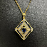 Sapphire total 0.97ct Diamond total 0.24ct Pendant Top K18 Gold 18k 3.0g Ladies
[Used] [Makoto Shichiten] [NN]




[YMaMi]