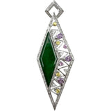 板翡翠（ヒスイ） マルチカラーサファイア ダイヤモンド 0.75ct ペンダントトップ K18WGホワイトゴールド 18金 13.4g レディース
【中古】【真子質店】【NN】




【TMiYx】