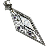 板翡翠（ヒスイ） マルチカラーサファイア ダイヤモンド 0.75ct ペンダントトップ K18WGホワイトゴールド 18金 13.4g レディース
【中古】【真子質店】【NN】




【TMiYx】