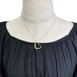 [TIFFANY&Co./Tiffany] Open Heart Peretti Necklace K18YG Yellow Gold 18K 6.2g 41.0cm Ladies
[Used] [Makoto Shichiten] [GD]

[ITYMo]
[ex]