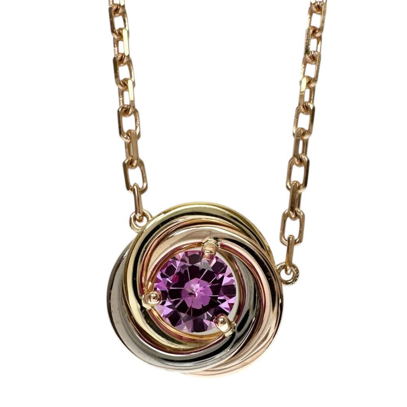 CARTIER/カルティエ】 トリニティ ピンクサファイア ネックレス K18 