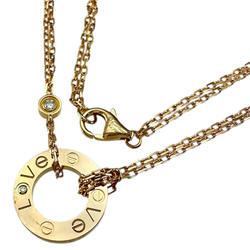 CARTIER/カルティエ】 ラブサークル 2PD ダイヤモンド ネックレス