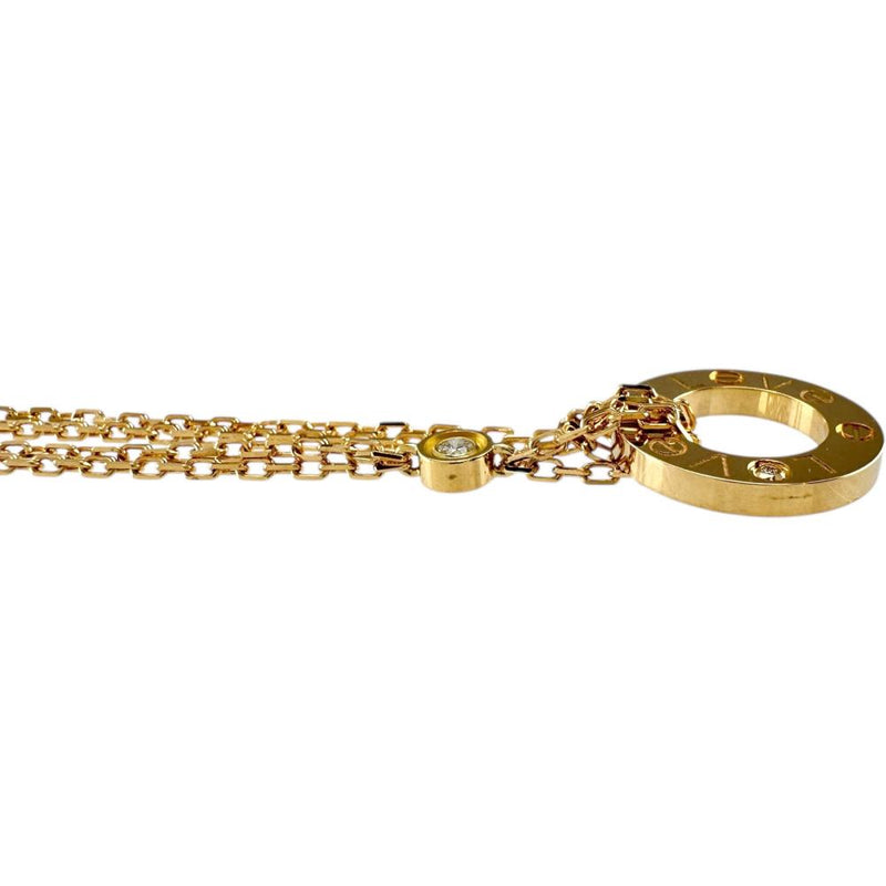 CARTIER/カルティエ】 ラブサークル 2PD ダイヤモンド ネックレス