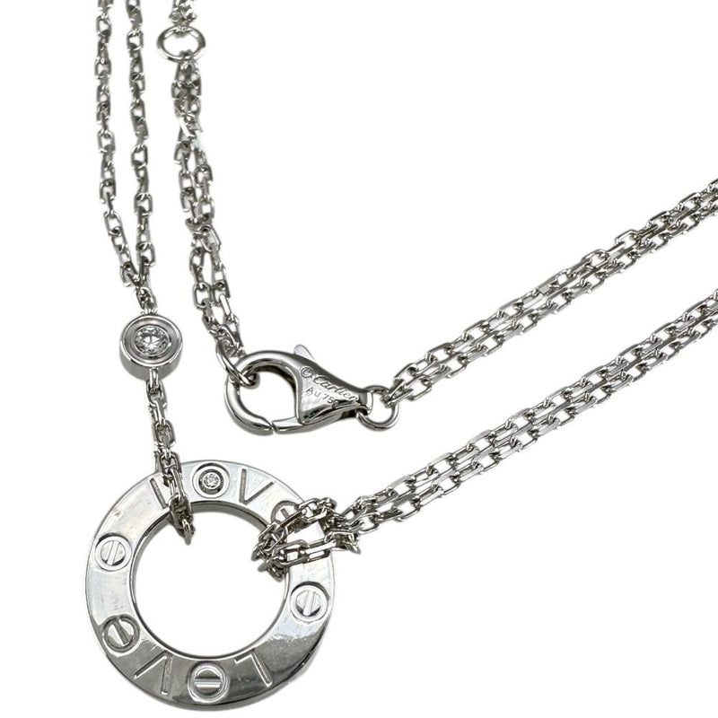 CARTIER/カルティエ】 ラブサークル ダイヤモンド2P ネックレス K18WG
