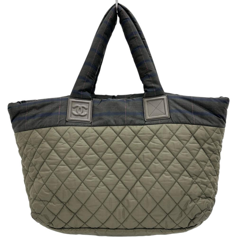 CHANEL/シャネル】 コココクーン チェック柄 トートバッグ 18番台