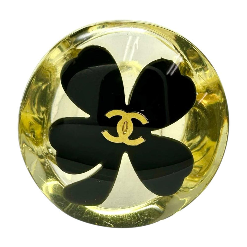 CHANEL ココマーク レジン リング グリーン 13号【CHANEL/シャネル】 クローバー ココマーク リング・指輪 合成