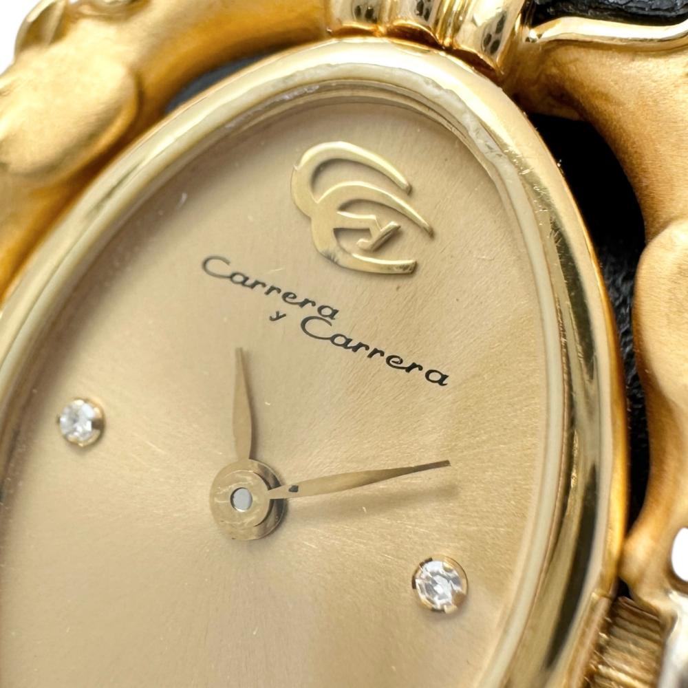 Carrera y Carrera/カレライカレラ】 カバロス ダイヤ3P 112 腕時計