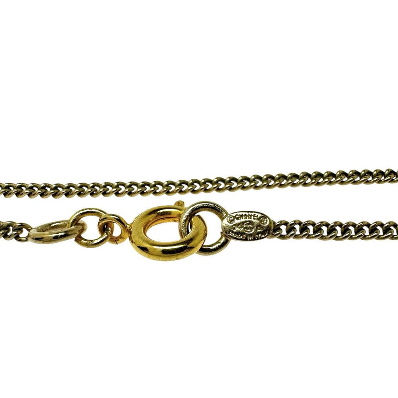 CHANEL/シャネル】 ココマーク ラインストーン ネックレス GP 53g 42.5