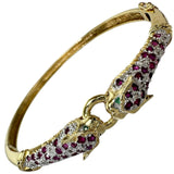 双頭パンサー ルビー エメラルド ダイヤモンド ブレスレット K18ゴールド 18金 17.0g 17cm レディース
【中古】【真子質店】【NN】




【MaMoTx】