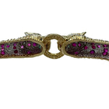 双頭パンサー ルビー エメラルド ダイヤモンド ブレスレット K18ゴールド 18金 17.0g 17cm レディース
【中古】【真子質店】【NN】




【MaMoTx】