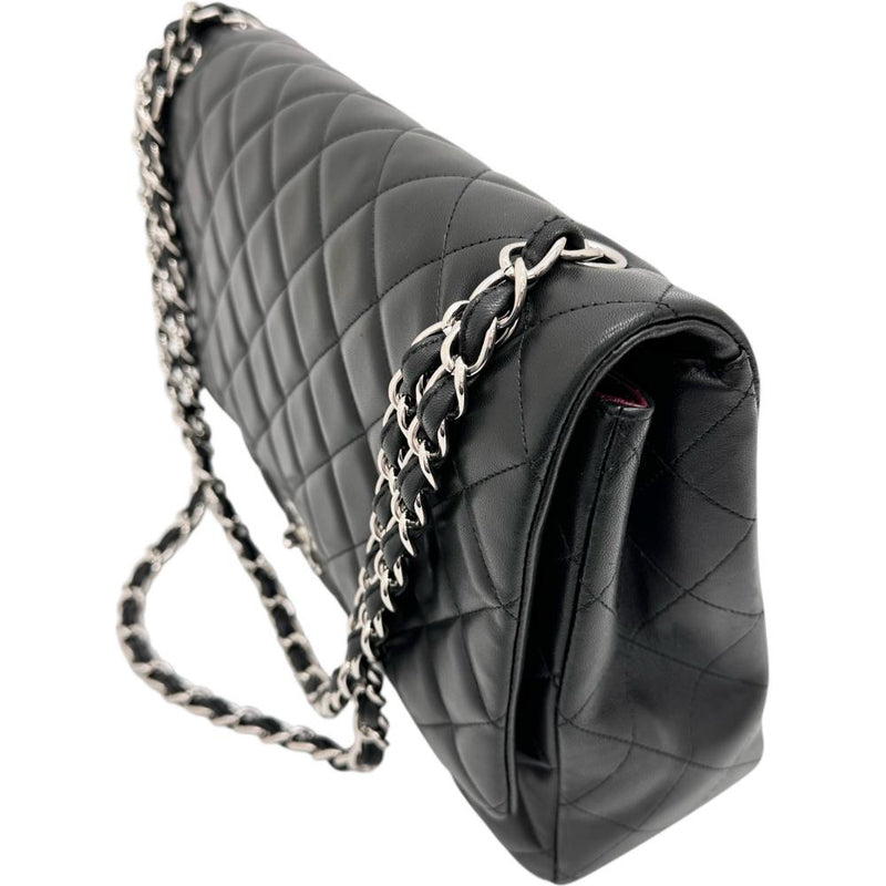 CHANELシャネル チェーン ショルダーバッグ ブラック シール有 CHANEL/シャネル】 A58601 マトラッセ34 Wチェーン シリアルシールあり