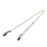 红宝石 钻石 共0.03ct 项链 K14WG白金 14K 1.9g 41cm 女款
【中古】【真子质店】【NN】




【TYx】