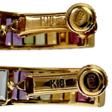 Pink Tourmaline/Citrine Peridot/Green Tourmaline Amethyst/Blue Topaz Earrings K18 Gold 18k 4.3g Ladies
[Used][Makoto Shichiten][NN]




[KKx]