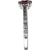 Size 12.5 Pink Sapphire 0.45ct Diamond 0.18ct Ring K18WG White Gold 18K 2.3g Ladies
【Used】【Makoto Shichiten】【NN】

【MoMox】