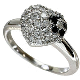 Size 12 Heart Motif Flower Design Diamond 0.41ct Black Diamond 0.09ct Ring K18WG White Gold 18K 4.1g Ladies
【Used】【Makoto Shichiten】【NN】




【SIMa】