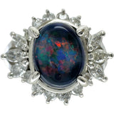 Size 13.5 Black Opal 1.20ct Diamond 0.68ct Ring Pt900 Platinum 7.6g Ladies
【Used】【Makoto Shichiten】【NN】

【ITIx】