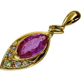 粉色蓝宝石 钻石 0.07ct 吊坠 K18黄金 18K金 2.1g 女士
【中古】【真子质店】【NN】




【KxD】