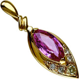 粉色蓝宝石 钻石 0.07ct 吊坠 K18黄金 18K金 2.1g 女士
【中古】【真子质店】【NN】




【KxD】