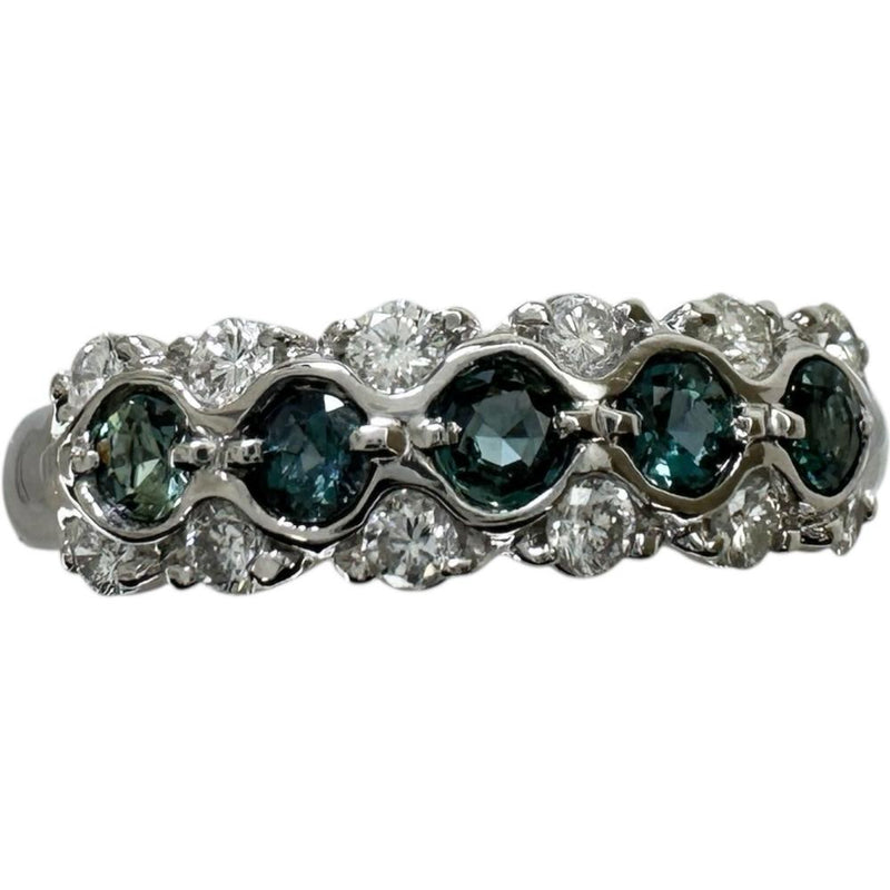 12.5号 アレキサンドライト 0.31ct ダイヤモンド 0.27ct リング・指輪
