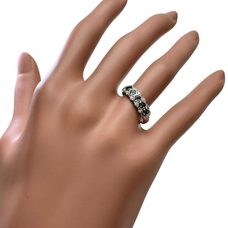 12.5号 アレキサンドライト 0.31ct ダイヤモンド 0.27ct リング・指輪