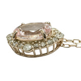 **Final markdown item** Morganite 0.70ct Diamond 0.17ct Necklace K18PG Pink Gold 18K 1.8g 45cm Ladies
【Used】【Makoto Shichiten】【NN】

【DIMi】