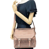 [Christian Dior] Shoulder Bag Cotton Pink Beige/Silver Hardware Ladies [Used] [Makoto Shichiten] [BL]