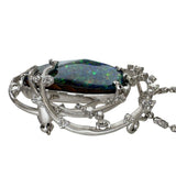 Boulder Opal 12.16ct Diamond 0.86ct Necklace (Can also be worn as a brooch) K18WG White Gold 18k 21.4g 45cm Ladies
【Used】【Makoto Shichiten】【NN】

【YYxx】