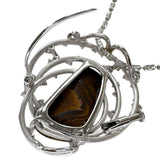 Boulder Opal 12.16ct Diamond 0.86ct Necklace (Can also be worn as a brooch) K18WG White Gold 18k 21.4g 45cm Ladies
【Used】【Makoto Shichiten】【NN】

【YYxx】
