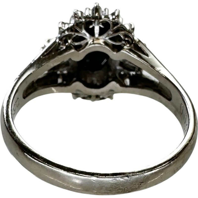 12号 ブラックオパール 0.63ct ダイヤモンド 0.22ct リング・指輪 