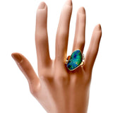 Size 12 Boulder Opal 8.66ct Diamond Ring K18 Gold 18K 15.2g Ladies
[Used] [Makoto Shichiten] [NN]




[TSMoS]