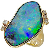 Size 12 Boulder Opal 8.66ct Diamond Ring K18 Gold 18K 15.2g Ladies
[Used] [Makoto Shichiten] [NN]




[TSMoS]